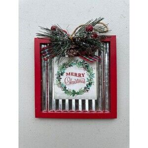 Handmade Handcrafted Merry Christmas Holiday Christmas Embellished Ornament